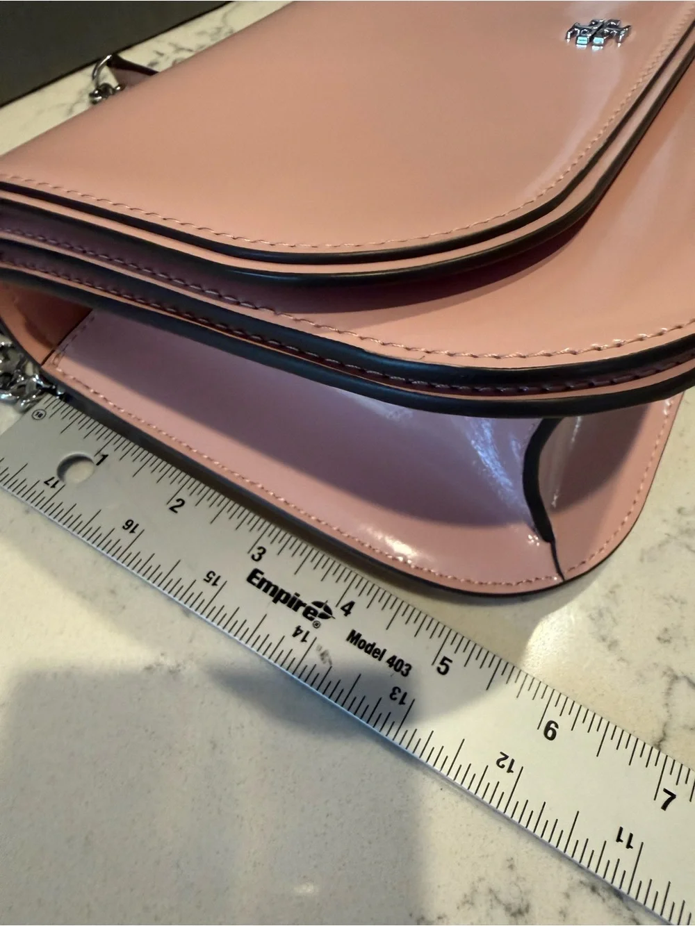 Tory Burch Pale Pink Leather Chain Crossbody Bag
